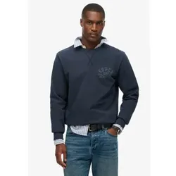 Superdry für Herren. M2014090A Sportliches blaues Trikot (L), Lässig, Baumwolle