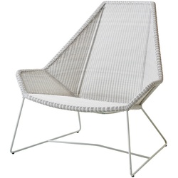 Highback Sessel Breeze Cane-line lichtgrau, Designer Christina Strand, Niels Hvass, 98x98x87 cm