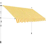 vidaXL Einziehbare Markise 300 cm orange/weiß gestreift