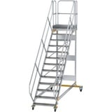 MUNK Günzburger Steigtechnik Aluminium-Plattformtreppe fahrbar 45° 13 Stufen