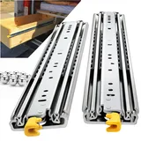 REGUDA Schwerlastauszug Schubladenauszug: 214 kg Tragfähigkeit Schubladenschienen Vollauszug, Schubladen Schienensystem Seitlich Montiert (300–1500 mm), 1 Paar