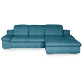 Livetastic Ecksofa, Metall, 3-Sitzer, Ottomane rechts, L-Form, cm, Made in EU, Rücken echt, Armteil links, Wohnzimmer, Sofas & Couches, Wohnlandschaften, Ecksofas