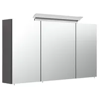 Magnolia home Spiegelschrank 120cm inkl. Design LED-Lampe und Glasböden
