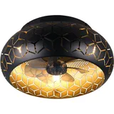 Trio Bidar 3 Ø 50 cm gold/schwarz