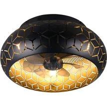 Trio Bidar 3 Ø 50 cm gold/schwarz