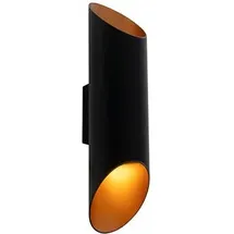 QAZQA Design Wandleuchte schwarz mit Gold - Organo s.