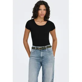 Only Onllive Rundhalsshirt Schwarz M