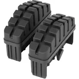 HAILO Leiter-Fuß-Set - Ersatzfüße für Hailo Sprossenleitern wie S100 ProfiLOT, S98 ProfiLOT, S80 ProfiStep duo, S110 Pro und S120 Pro - 85 x 25 mm Holme - 2 x Leiterfüße - Schwarz