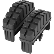HAILO Leiter-Fuß-Set - Ersatzfüße für Hailo Sprossenleitern wie S100 ProfiLOT, S98 ProfiLOT, S80 ProfiStep duo, S110 Pro und S120 Pro - 85 x 25 mm Holme - 2 x Leiterfüße - Schwarz