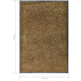 vidaXL Fussmatte 60 x 90 cm Braun