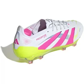 adidas Predator Elite FG Herren Cloud White/Lucid Pink/Lucid Lemon 43 1/3
