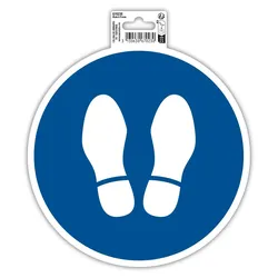Exacompta 67023E Hinweisschild, Halt, PVC, selbstklebend und rutschfest, 20cm - Blau