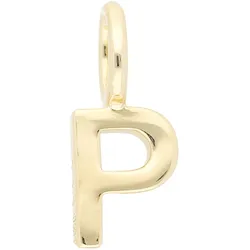 Buchstaben-Anhänger ADELIA ́S "Damen & Herren 333 Gold Buchstabenanhänger P", gold, Schmuckanhänger, Damen, Gelbgold 333-Gold, Gelbgold 333, Gold, für Damen & Herren