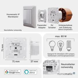 Homematic IP Dimmer HmIP-BDT