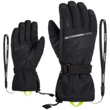 Ziener Gentian Ski-Handschuhe/Wintersport | wasserdicht, Lange Stulpe, Black, 7