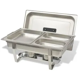 vidaXL Chafing Dish Set 3-tlg. Edelstahl