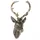Lex Hirschgeweih Hirschkopf Wanddeko Dekoration Wandschmuck Figur Geweih Bronze 20x30cm