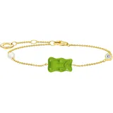 Thomas Sabo Armband »THOMAS x HARIBO Schmuck: Armband mit Goldbär«, mit Kristallglas, Zirkonia (synth.) - Süßwasserzuchtperle,