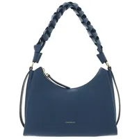 Coccinelle Boheme Grana Double Schultertasche Leder Deep Blue