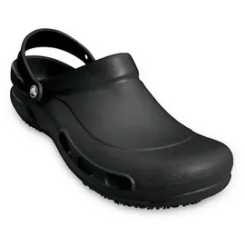 Crocs Bistro Clog für Gastronomie, Pflege, Krankenhaus mit geschlossenem Fußbereich, schwarz