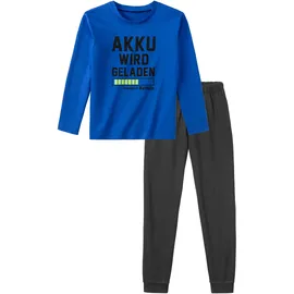 Buffalo Pyjama in blau, anthrazit), | Gr.: 170/176