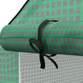 Outsunny Ersatzfolie mit UV-Schutz, Seitenfenster, Rolltür, Grün