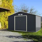 Costway Gerätehaus 3,4 x 2,55 m Grau