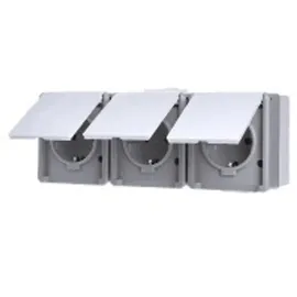 Siemens DELTA fläche IP44 Schuko-Steckdose, dunkelgrau/hellgrau 5UB4731