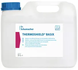 Dr. Schumacher Thermoshield® Reiniger medizinische Instrumente, Hochalkalischer Basix Reiniger zur Aufbereitung chirurgischer Instrumente, 5 Liter - Flachkanister