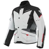 Dainese Tempest 3 D-Dry Textiljacke wasserdicht - Hellgrau/Schwarz/Grau/Rot - 48