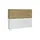 Möbel Kraft Highboard 166 x 132 x 40 cm Weiß