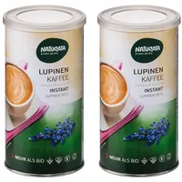 Naturata Lupinen-Kaffee Bio 2x100g | 100% Koffein- & Glutenfreier Kaffee-Ersatz in Bio-Qualität | Idealer Instant-Kaffee | Löslicher Kaffee hergestellt in der Schweiz | Schonend Geröstet