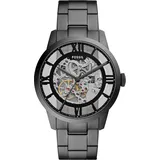 Fossil Herrenuhr Edelstahl grau Herren