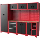 feistos Werkstattschrank Metall 185 kg rot