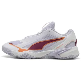 Puma Solarstrike W+ 4 Hallenschuhe Unisex white/heat fire/lilac crush/berry 42,5