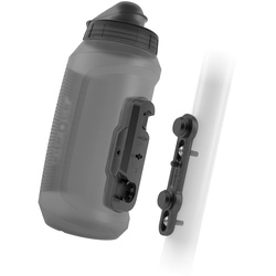 Fidlock Twist Bottle 750 Compact + Twist Bike Base Halterung, 0,75 - transparent/black