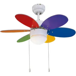 Sulion Deckenventilator Rainbow Color 76 cm mit Licht 76