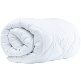 Komfortec Winterdecke 200x200 cm, 440gsm, warme Bettdecke für Winter, Decke Antiallergisch Blanket für 2 Personen, Weiß