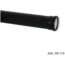 Geberit Rohr 390100141 DN 40, 150 mm, mit Muffe, schalloptimiert