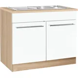 KOCHSTATION Spülenschrank »KS-Eton«, Breite 100 cm, weiß