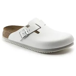 Clog Boston Super Grip, Naturleder, weiß, Weite normal, Größe 41 - weiss - 41