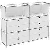 Viasit Sideboard System4, 43640 weiß 152,9 x 40,4 x 118,2 cm