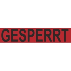 Paketband, "Gesperrt" - Rolle à 66 m - 50 mm