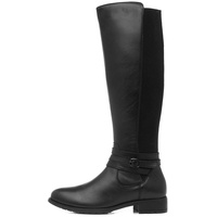 Hush Puppies Damen Vanessa Halblange Stiefel, Schwarz, 36 EU - 35.5 EU