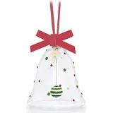 Swarovski Holiday Cheers Dulcis Schneemann, Weihnachtliches Ornament mit Klaren Swarovski Kristallen