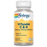 Solaray Vitamin C 1000mgr+d 2000ui 60 Einheiten