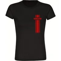 Multifanshop Damen T-Shirt - Kaiserslautern - Streifen - Druck