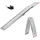 Baumarktplus TRUTZHOLM 1 x Auffahrrampe Klappbar 228 cm Grau