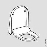 Geberit AquaClean Sela WC-Sitz mit WC-Deckel, Baujahr 2013 - 03/2019, 242810111