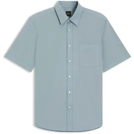 Boss Kurzarmhemd Blau M